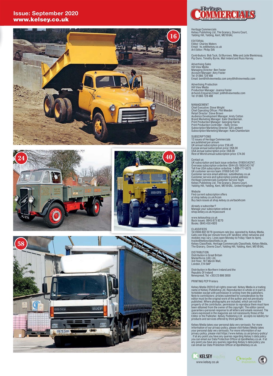 Heritage Commercials Magazine Preview Pages