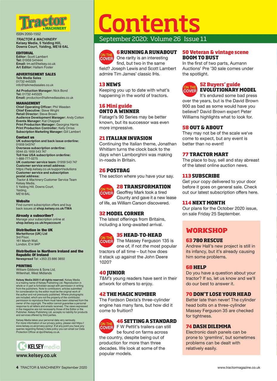 Tractor & Machinery Preview Pages