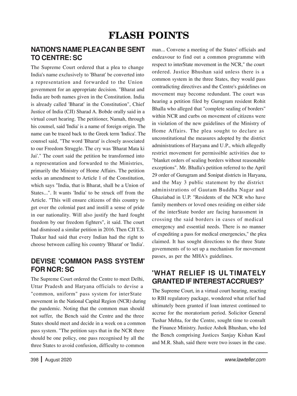 Lawteller – A Legal Awareness Magazine Preview Pages