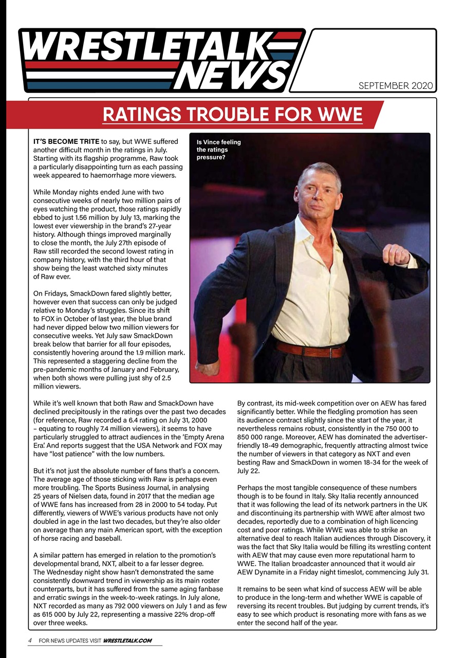 Wrestletalk Magazine Preview Pages