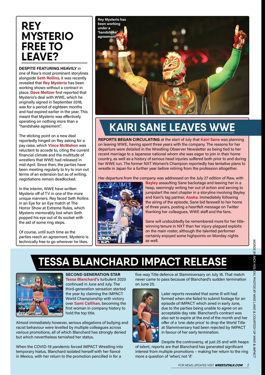 Wrestletalk Magazine Preview Pages