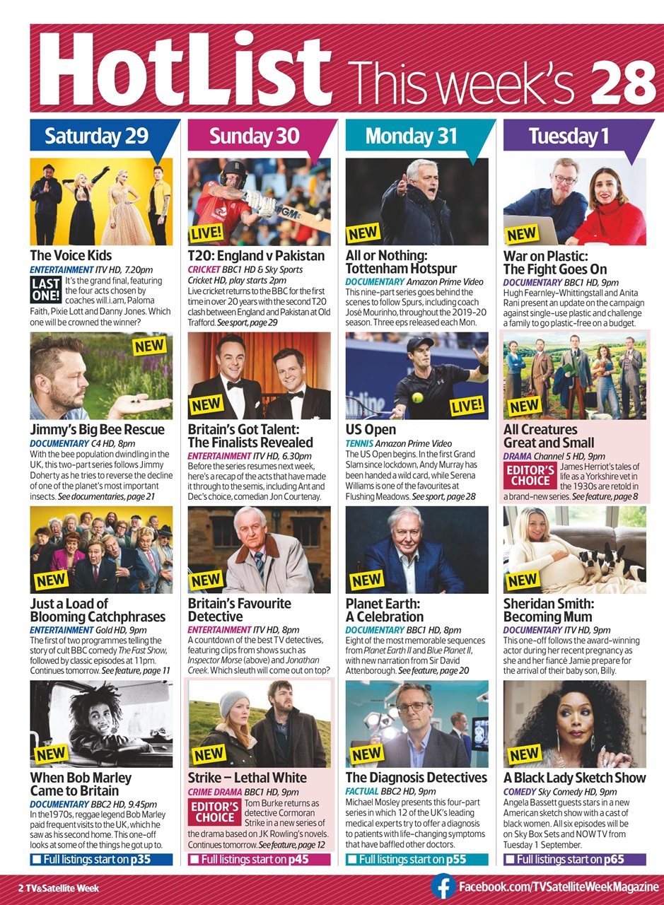 TV & Satellite Week Preview Pages