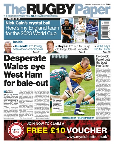 The Rugby Paper issue 23rd August 2020