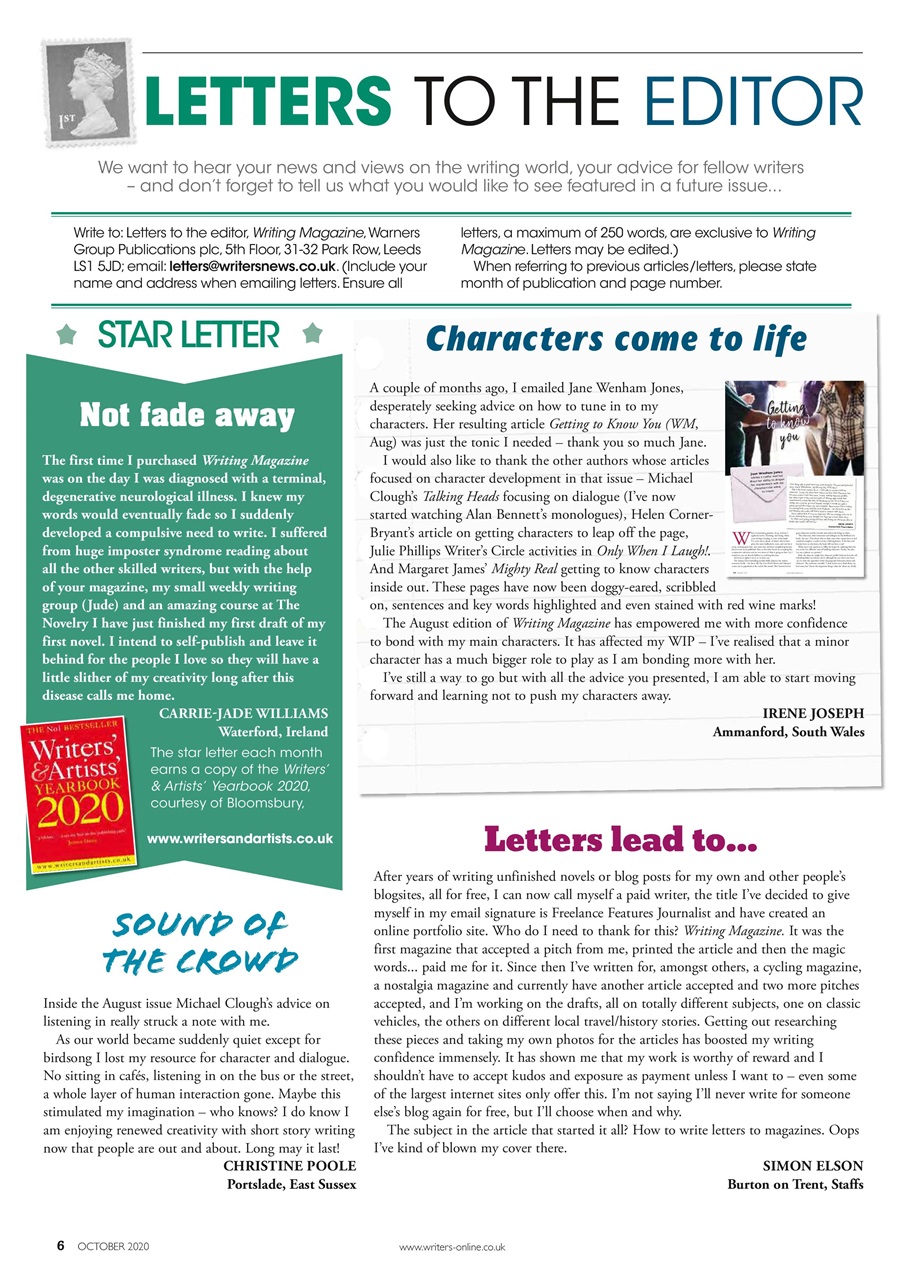 Writing Magazine Preview Pages