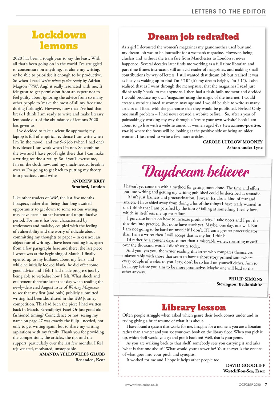 Writing Magazine Preview Pages