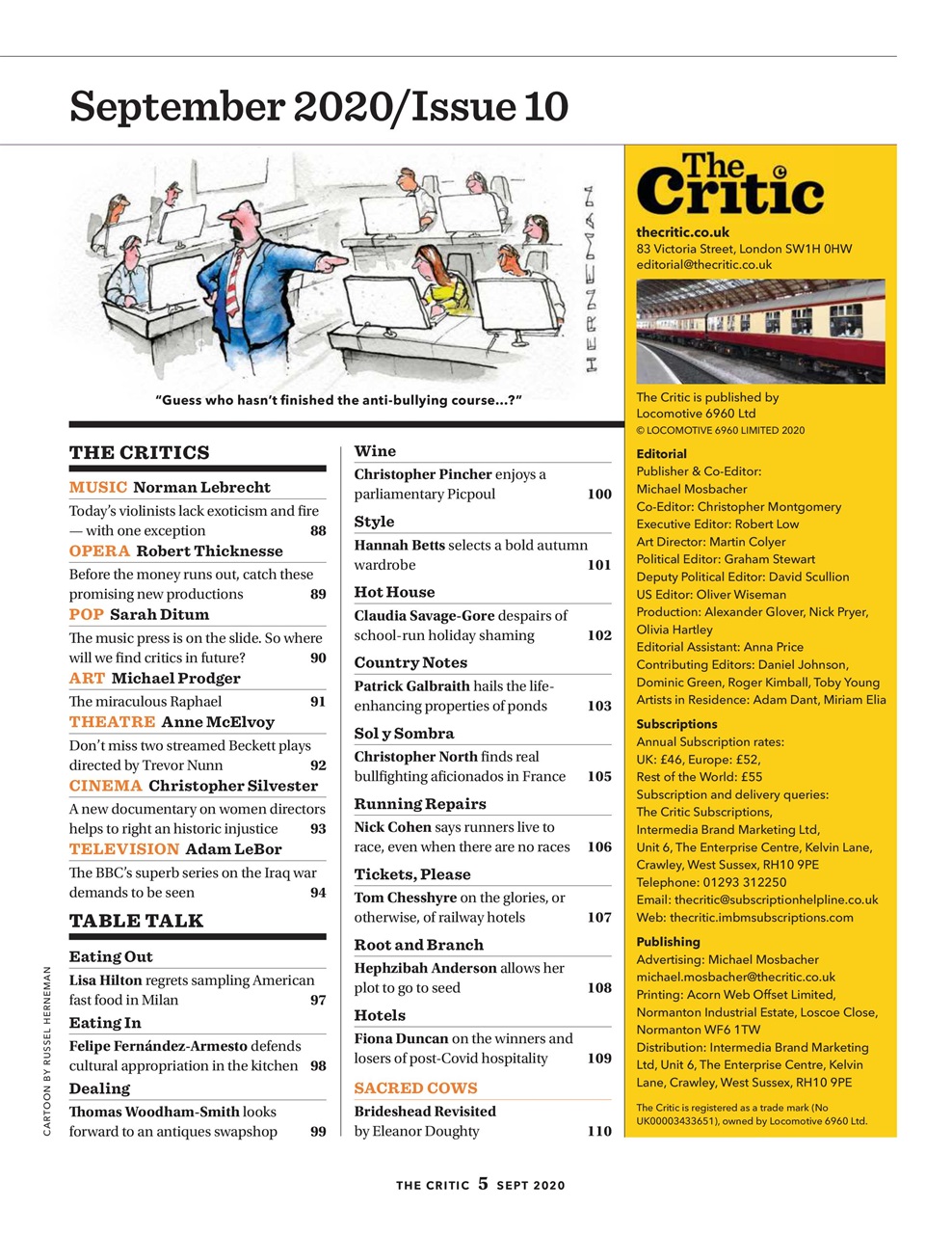 The Critic Preview Pages