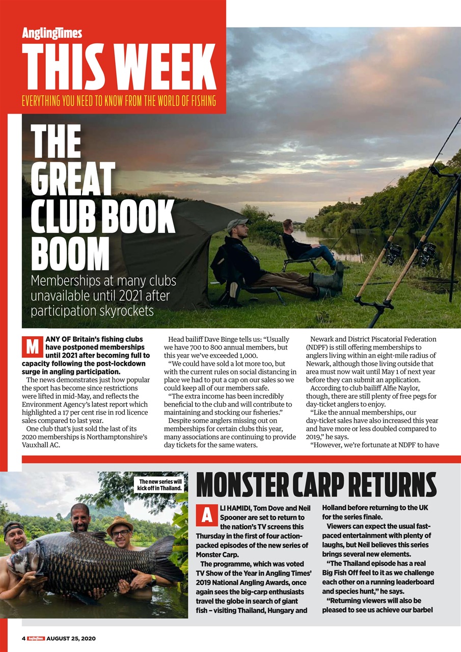 Angling Times Preview Pages