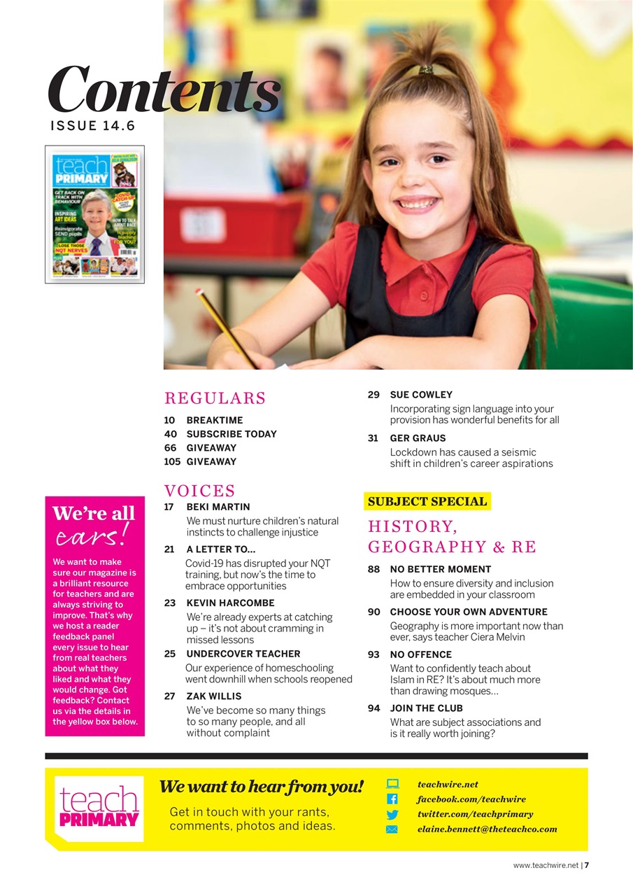 Teach Primary Preview Pages