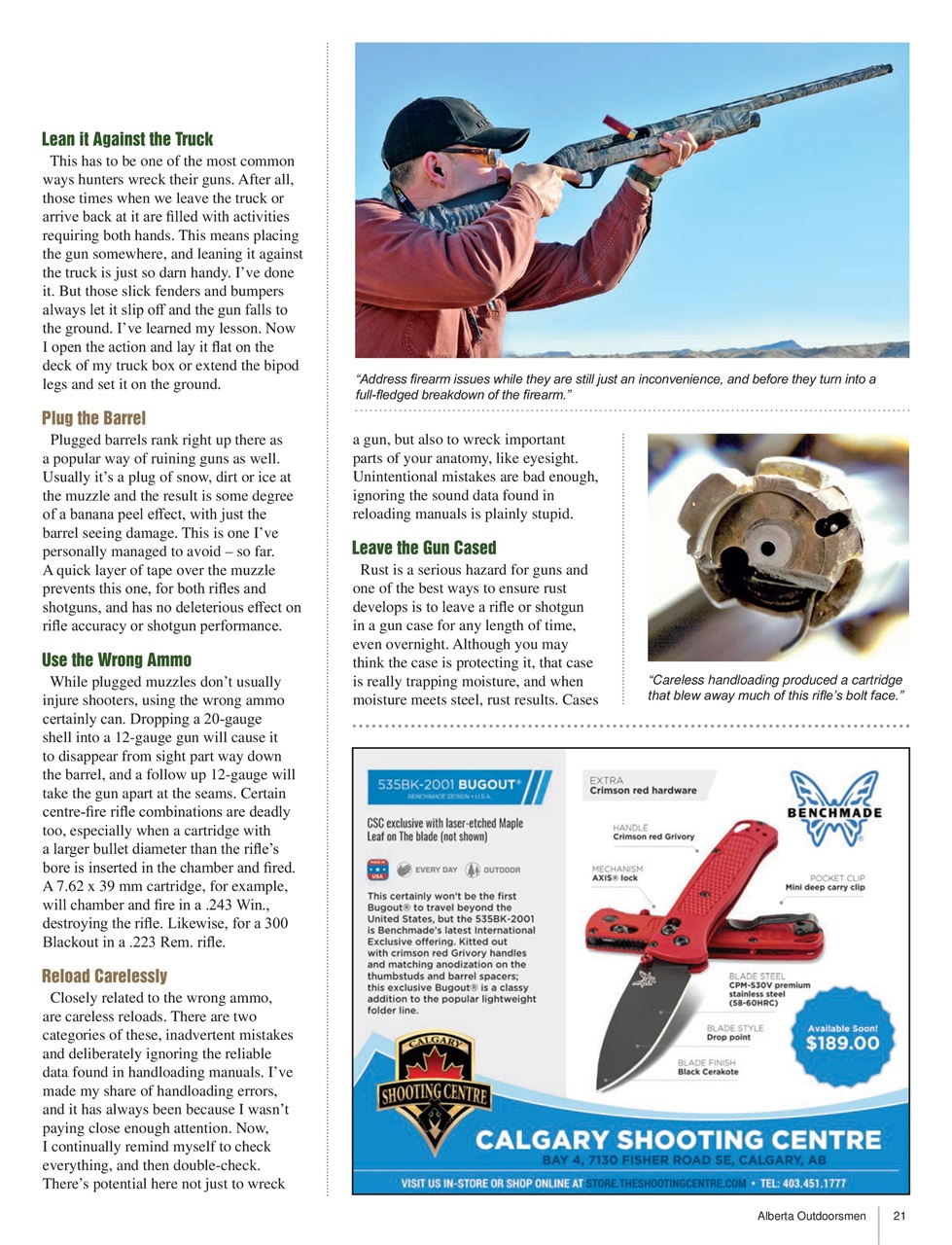 Alberta Outdoors Preview Pages
