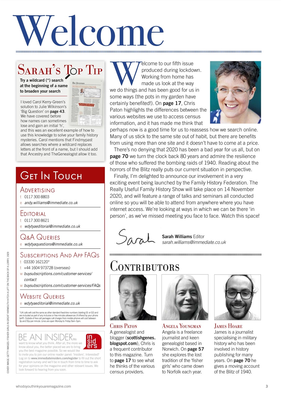 Who Do You Think You Are? Preview Pages