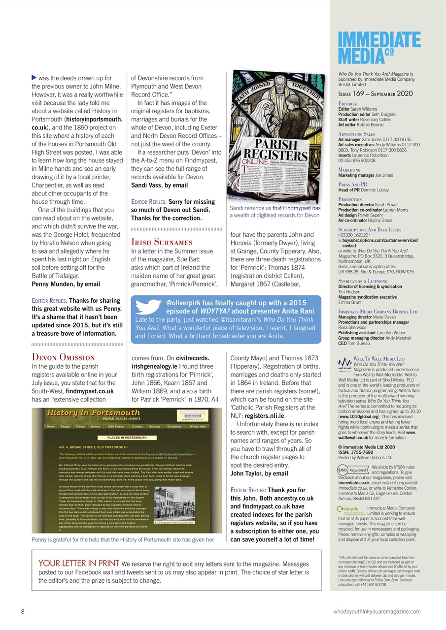 Who Do You Think You Are? Preview Pages