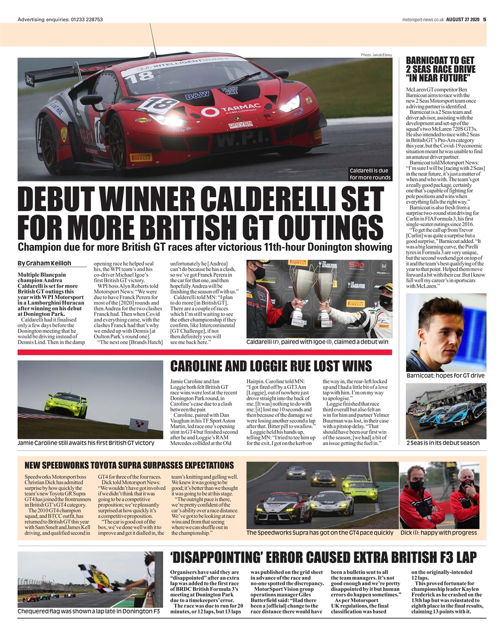 Motorsport News Preview Pages