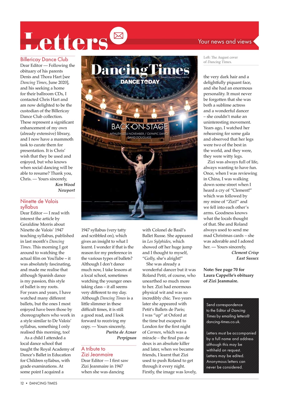 Dancing Times Preview Pages