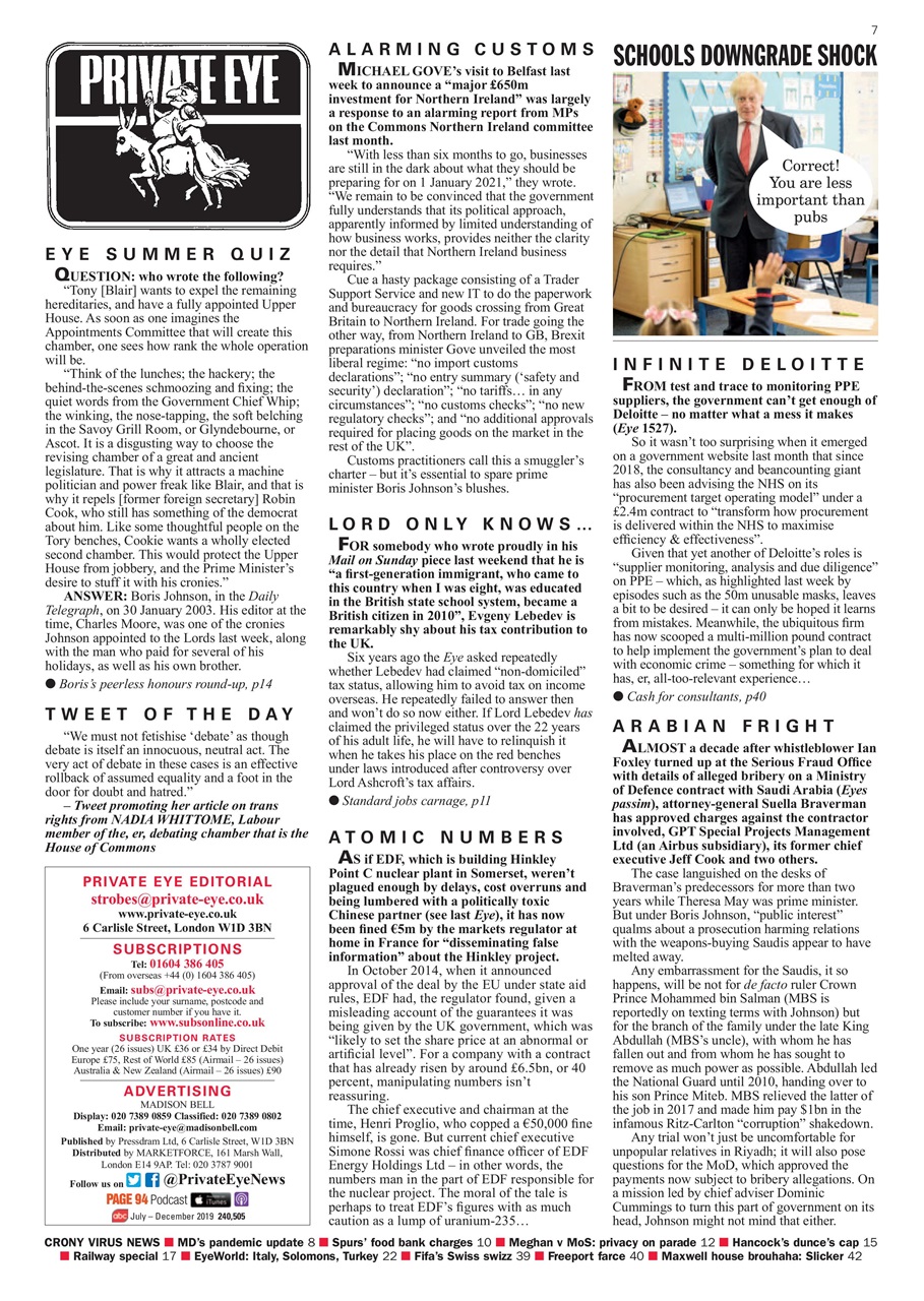 Private Eye Preview Pages