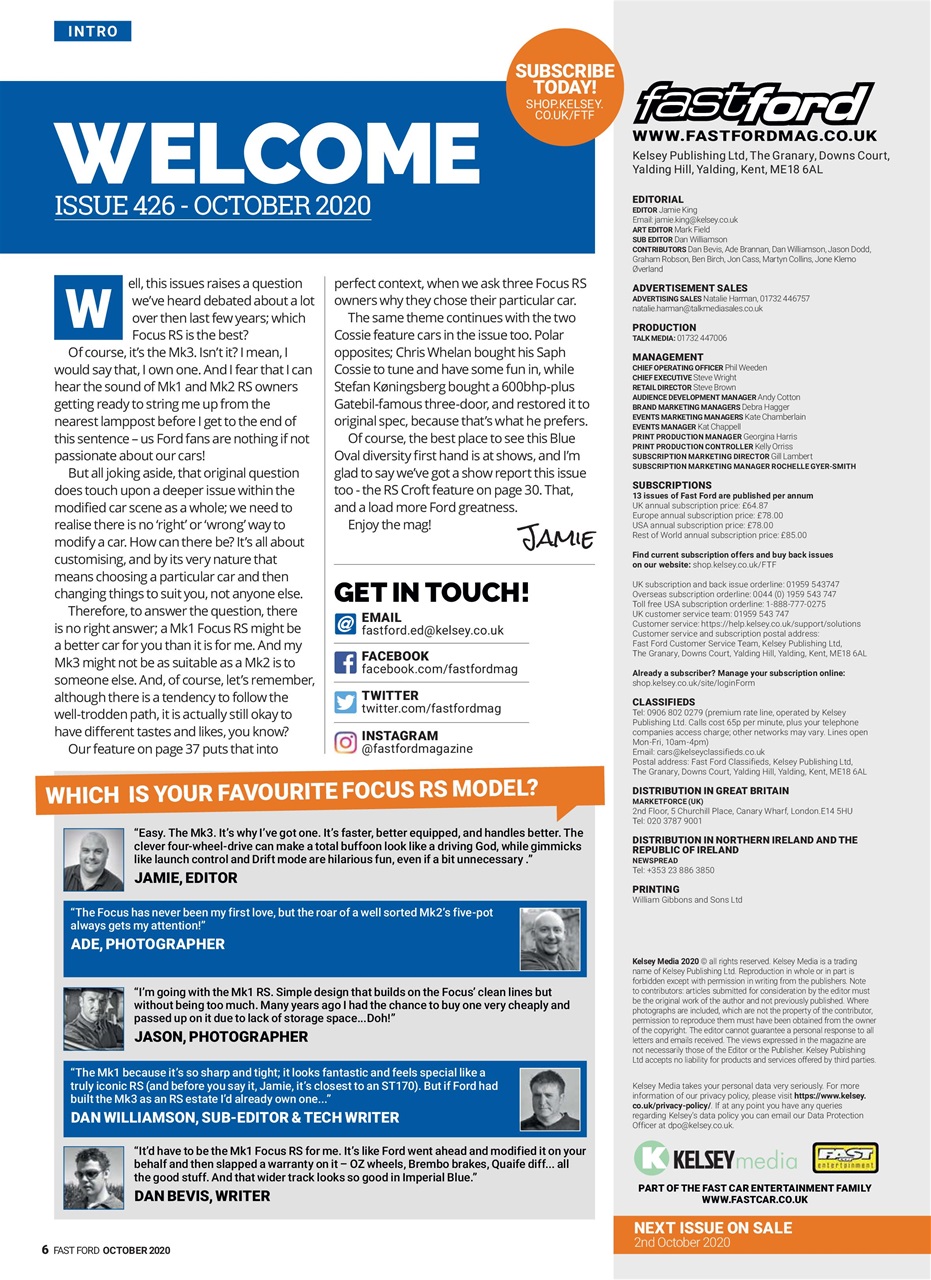 Fast Ford Preview Pages