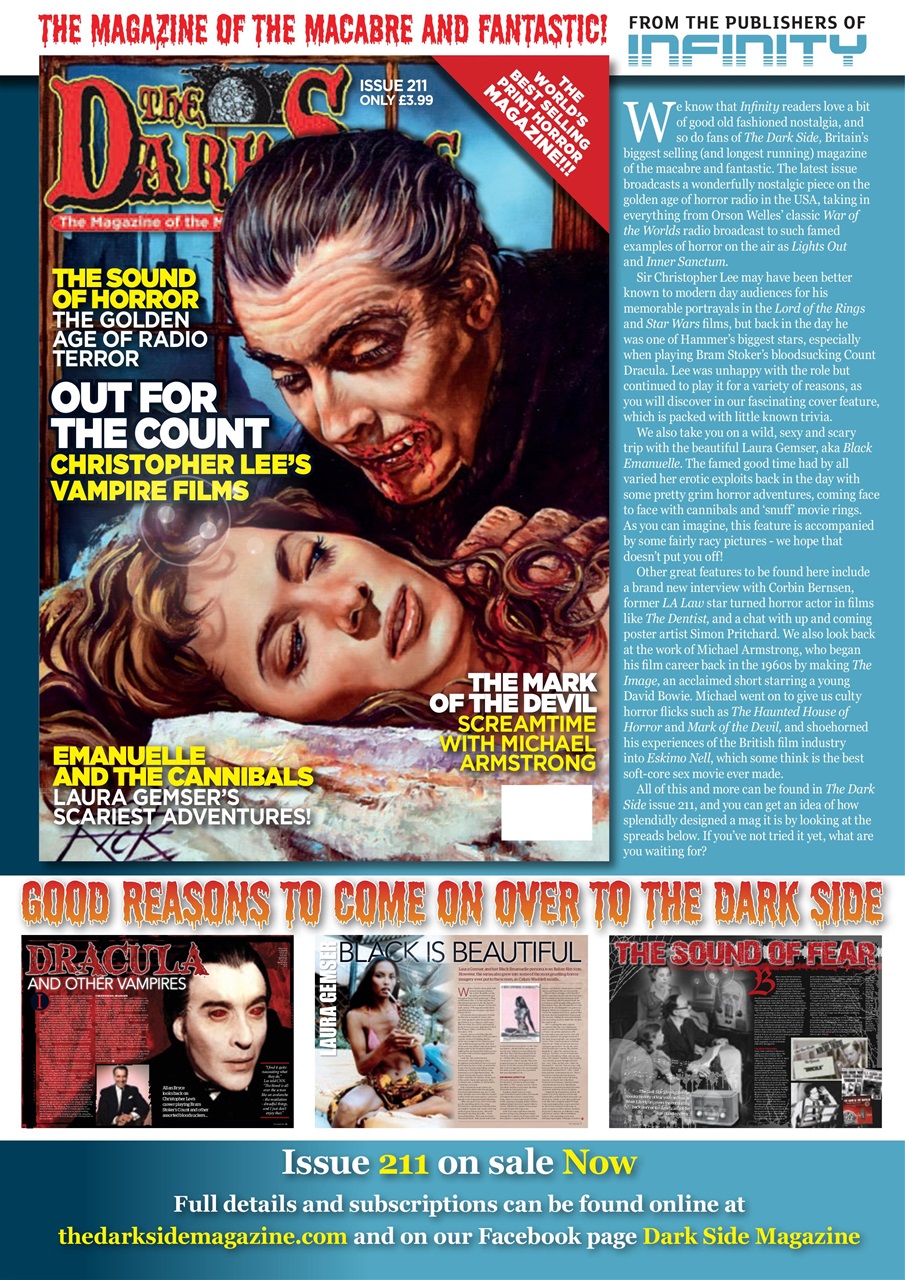 Infinity Magazine Preview Pages