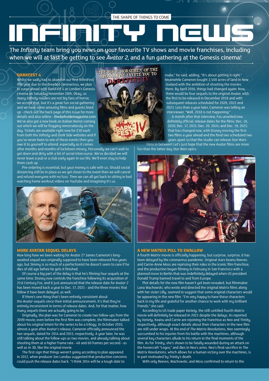 Infinity Magazine Preview Pages