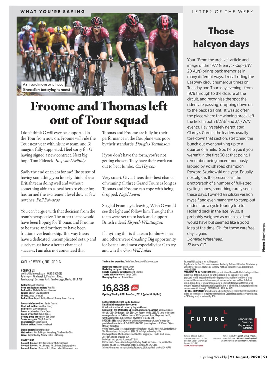 Cycling Weekly Preview Pages