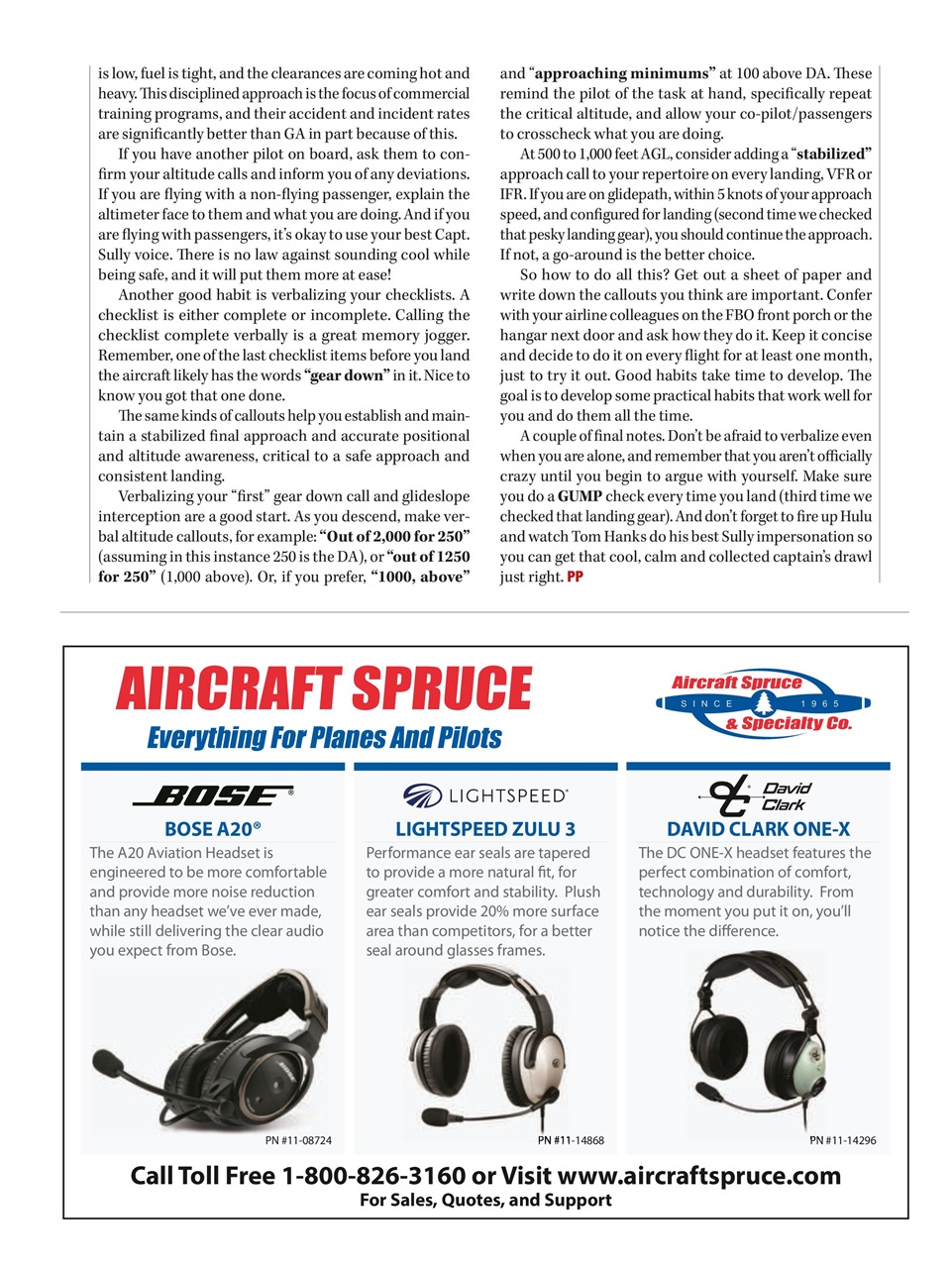 Plane & Pilot Preview Pages