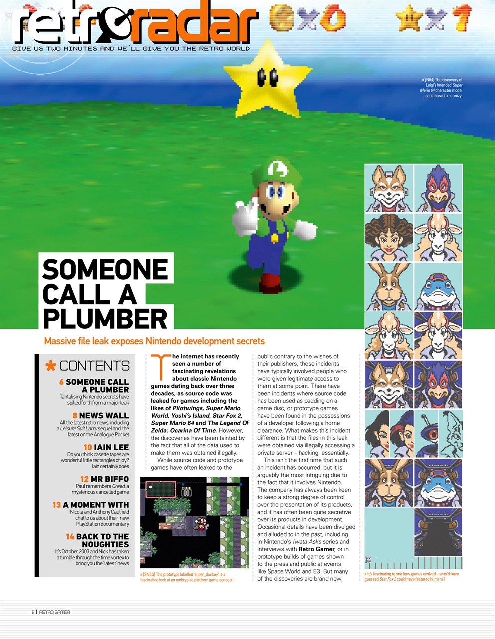 Retro Gamer Preview Pages
