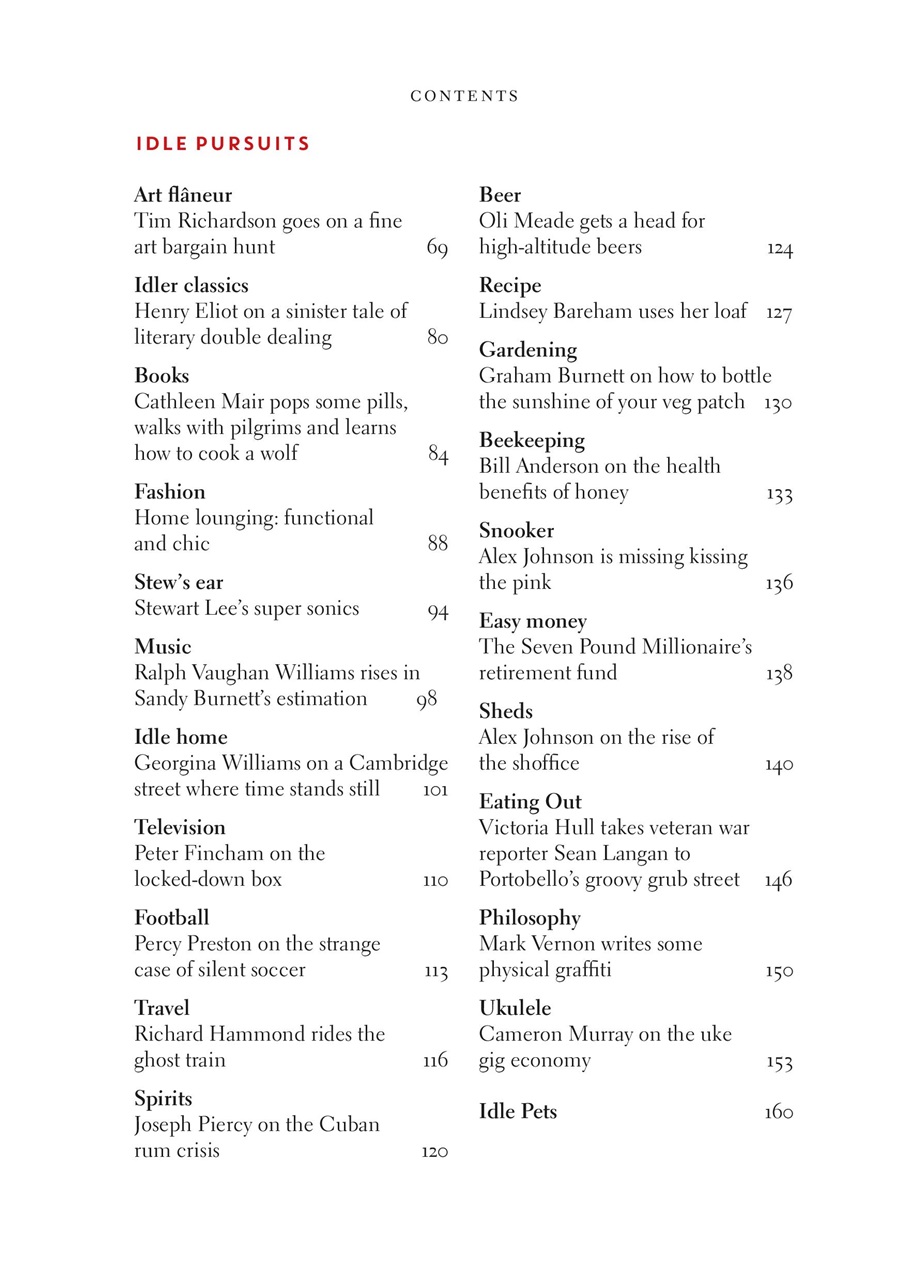 The Idler Magazine Preview Pages