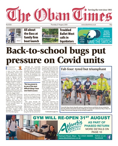 The Oban Times & Lochaber Times issue 27th August 2020