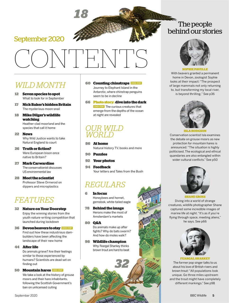 BBC Wildlife Magazine Preview Pages