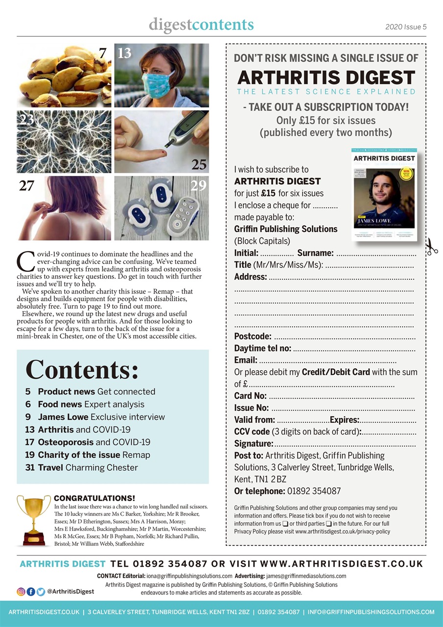 Arthritis Digest Preview Pages