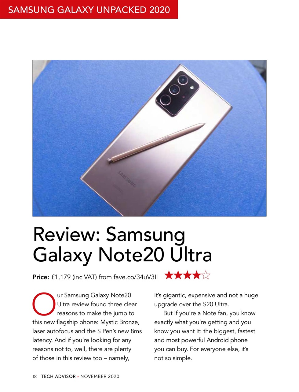 Tech Advisor Preview Pages