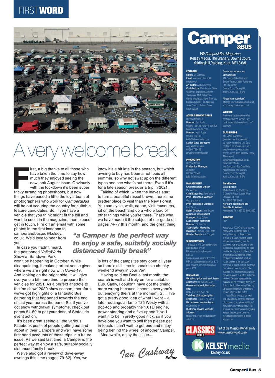 VW Camper Preview Pages