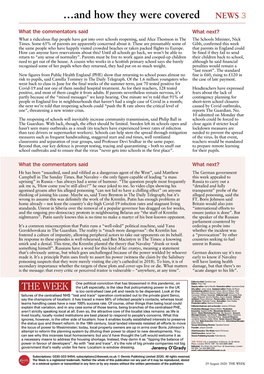 The Week Preview Pages