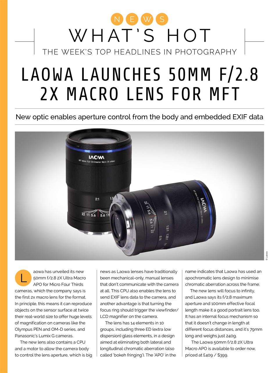 Photography Week Preview Pages