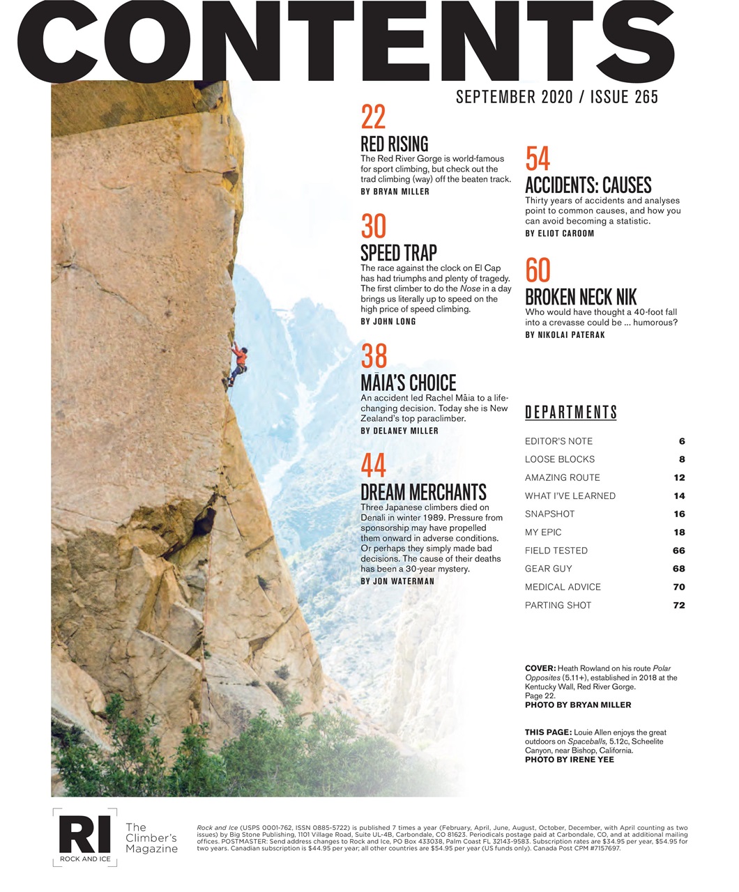 Rock and Ice Preview Pages