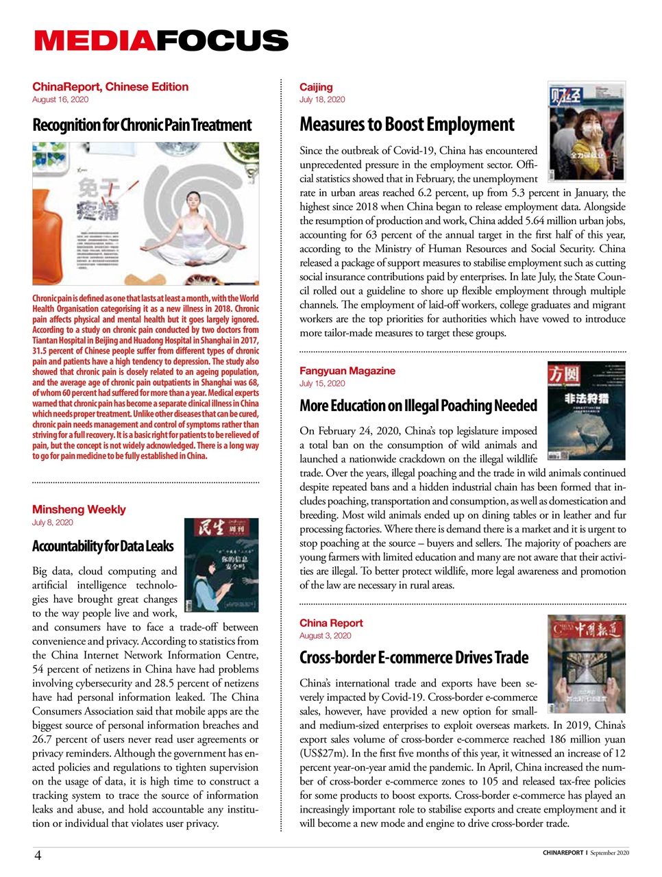 China Report Preview Pages