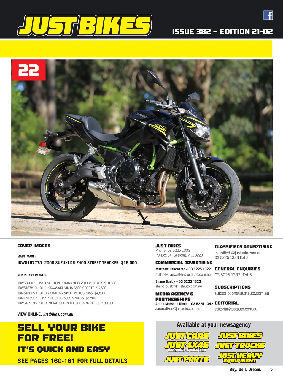 JUST BIKES Preview Pages