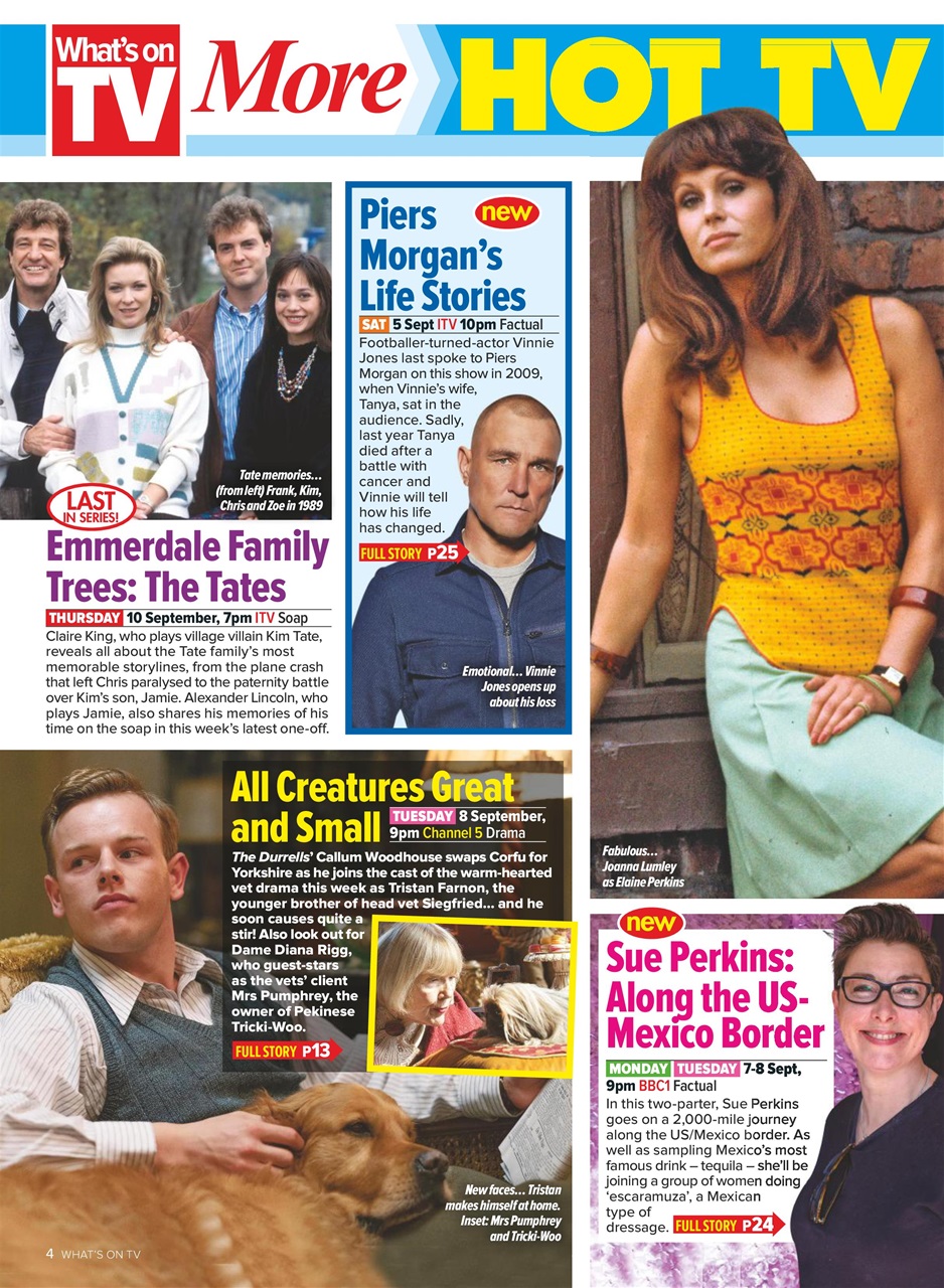 What's on TV Preview Pages