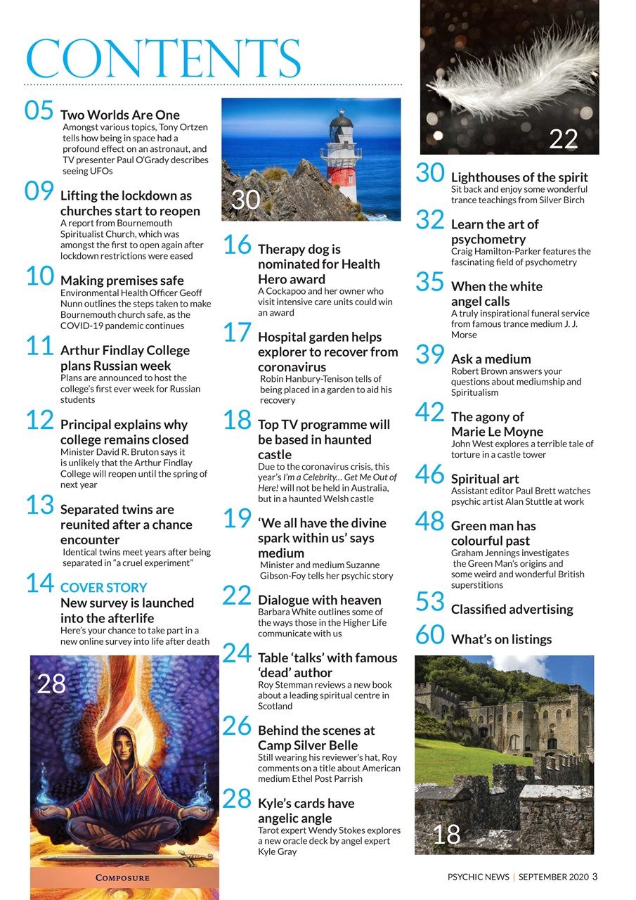 Psychic News Preview Pages