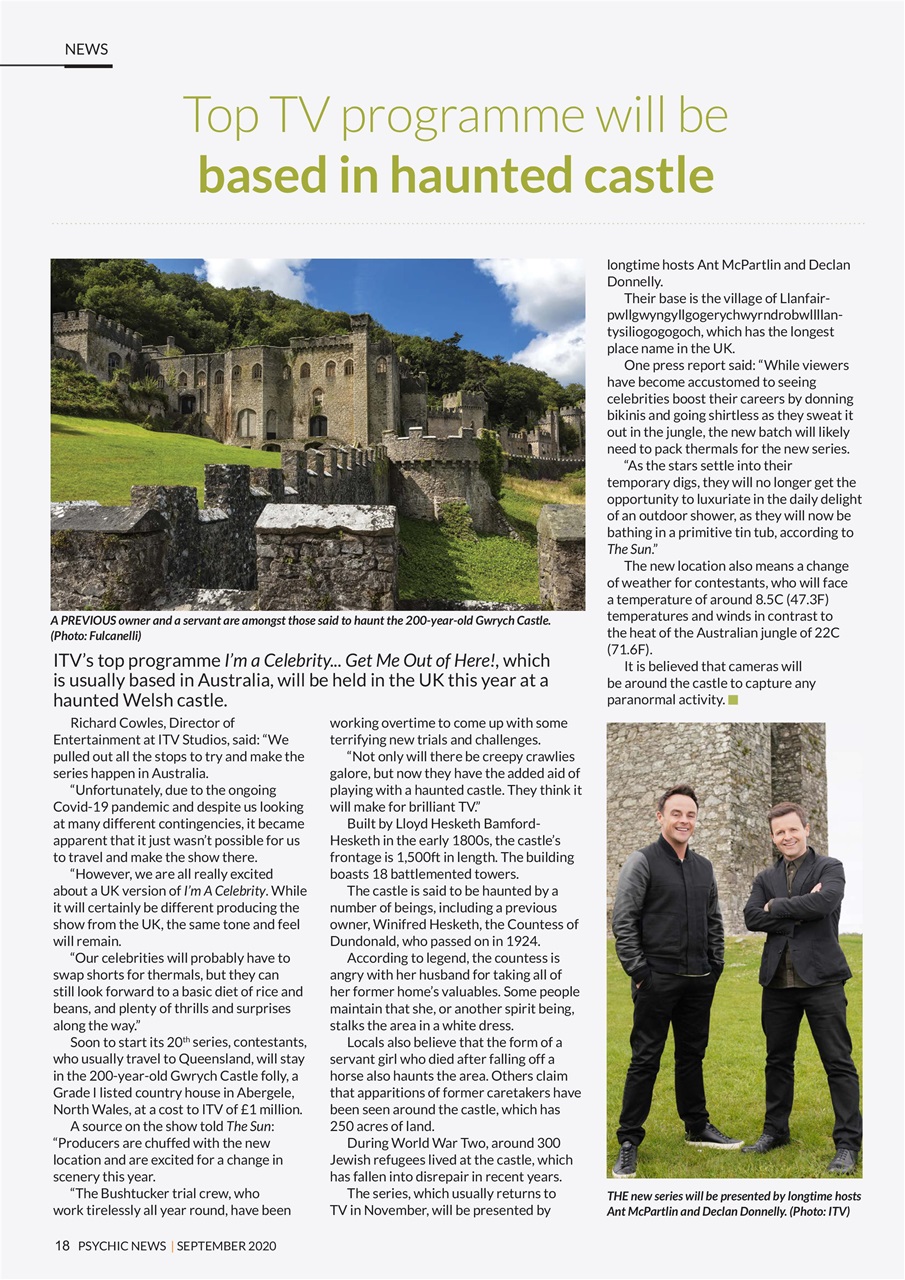 Psychic News Preview Pages