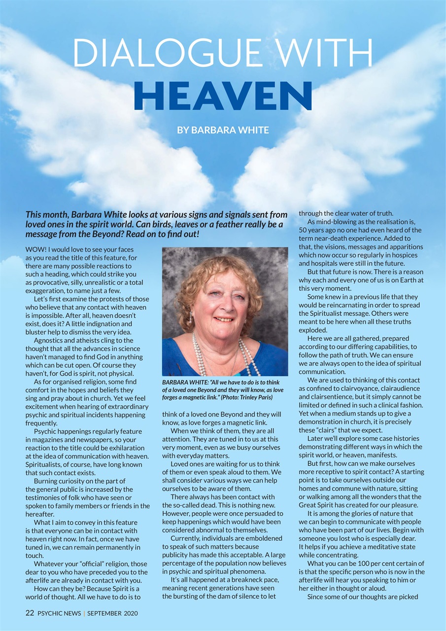 Psychic News Preview Pages