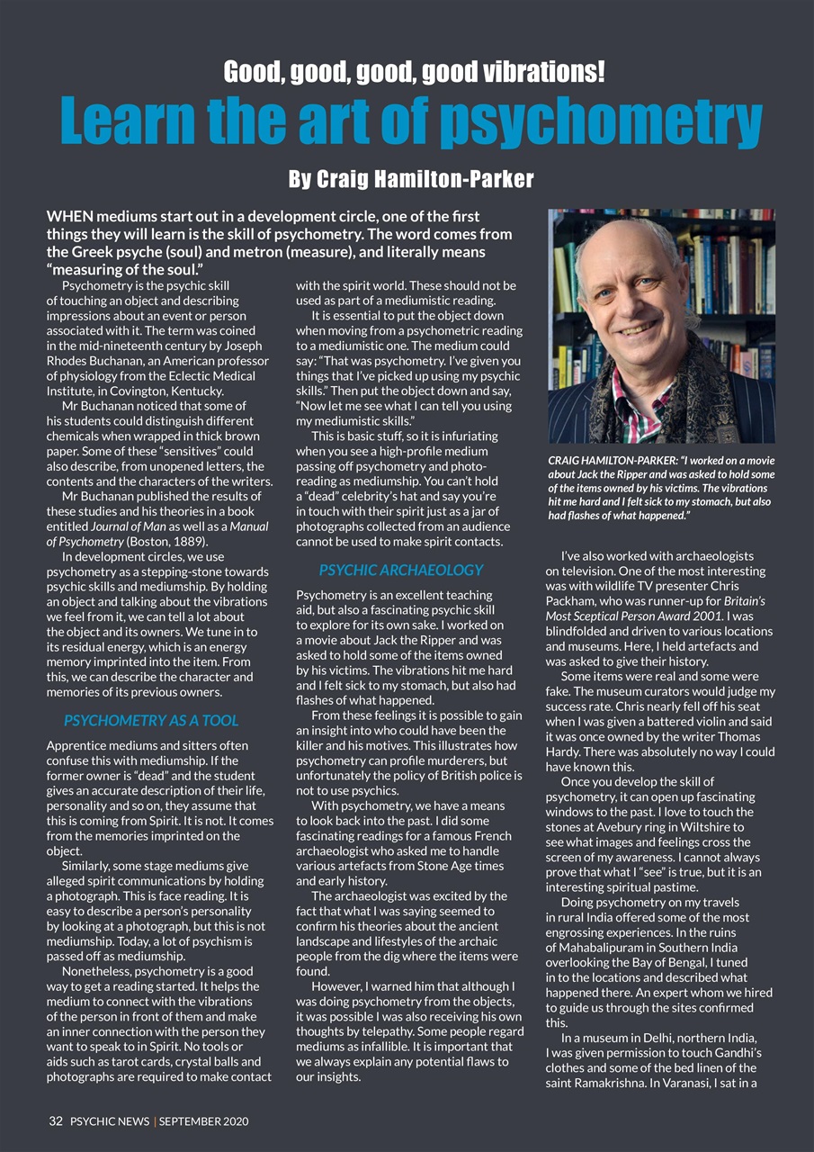 Psychic News Preview Pages