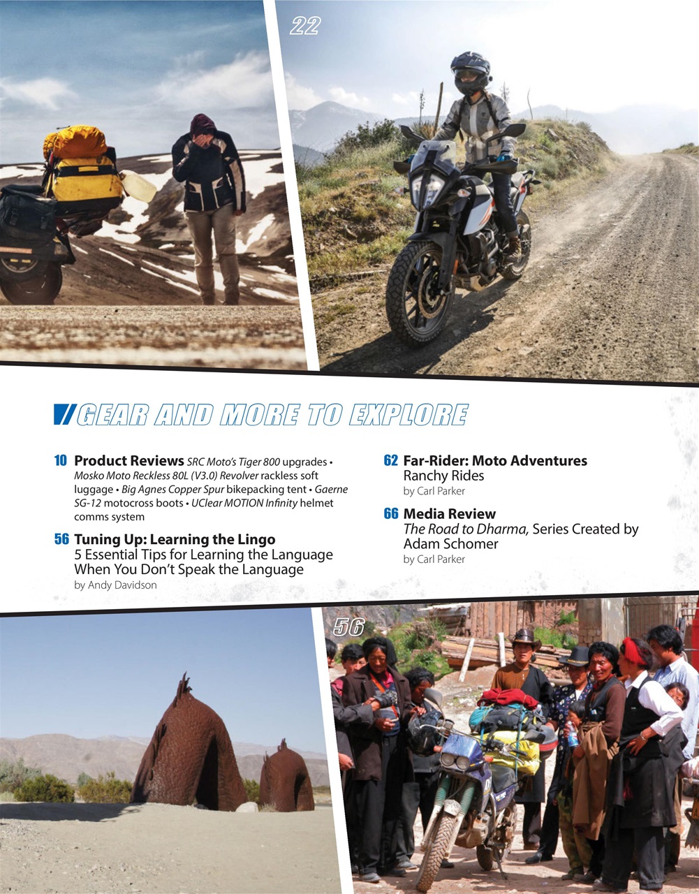 Adventure Motorcycle Preview Pages