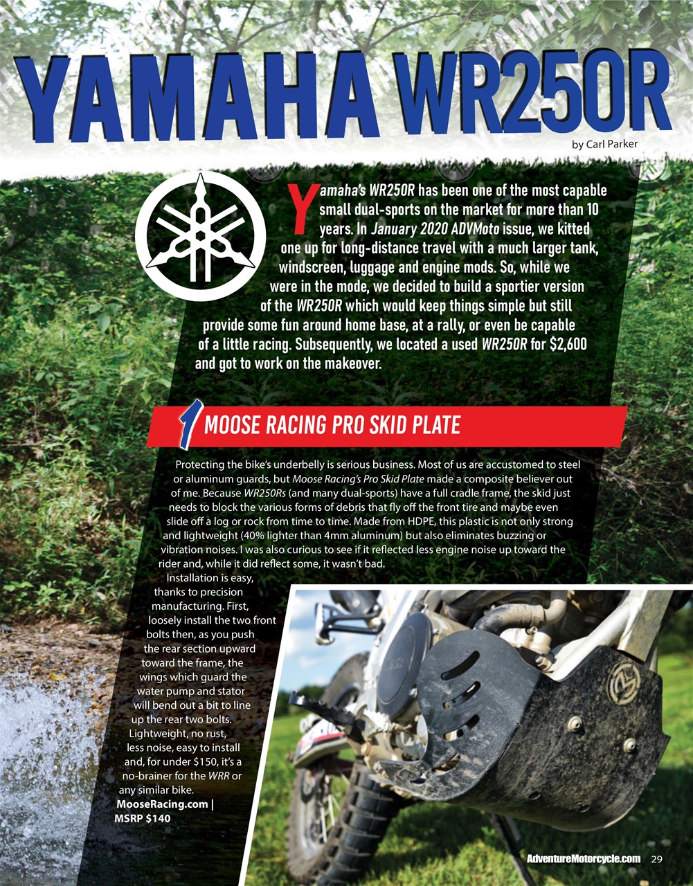 Adventure Motorcycle Preview Pages