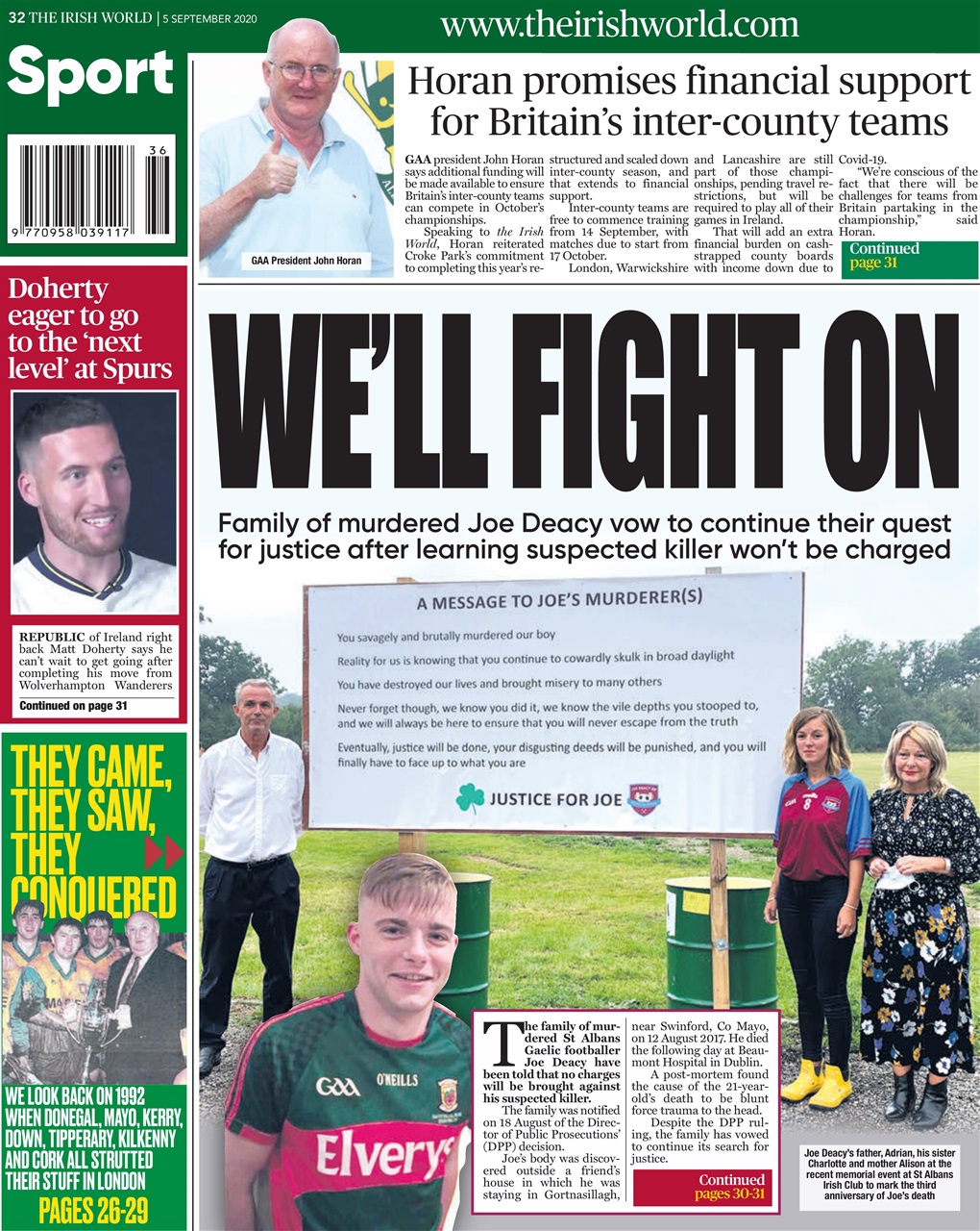 Irish World Preview Pages