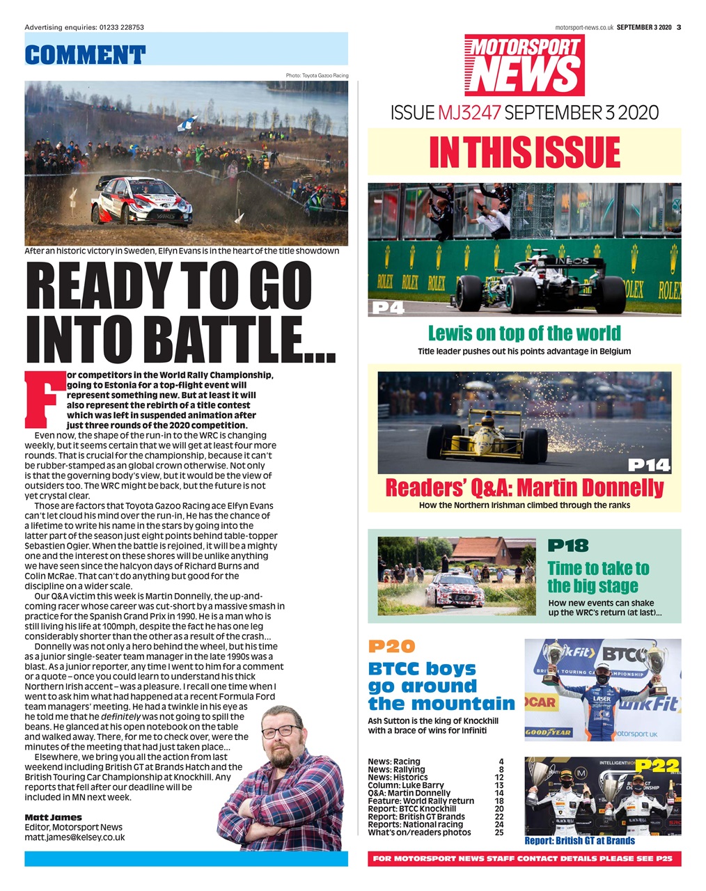 Motorsport News Preview Pages