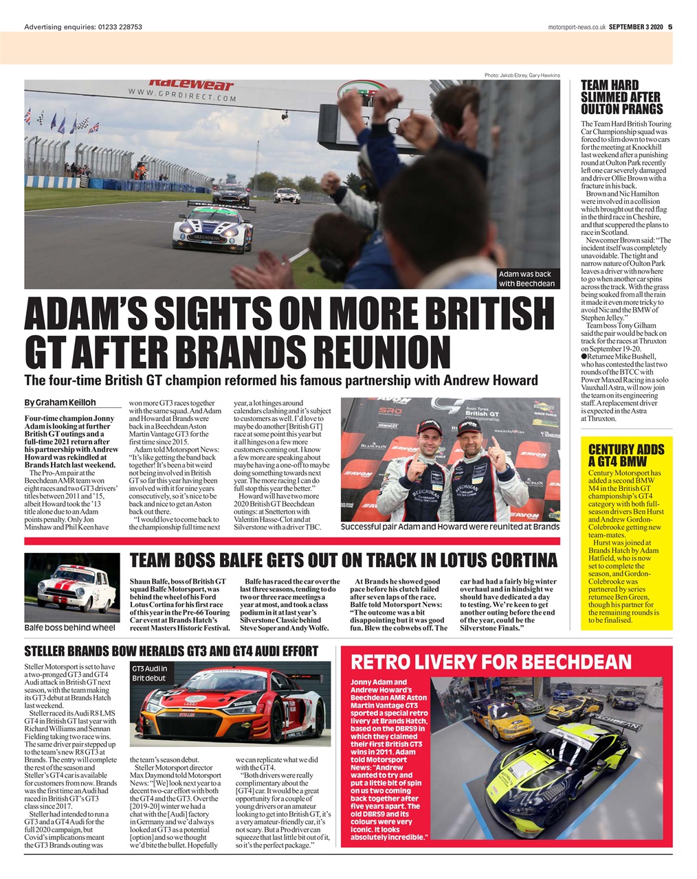Motorsport News Preview Pages