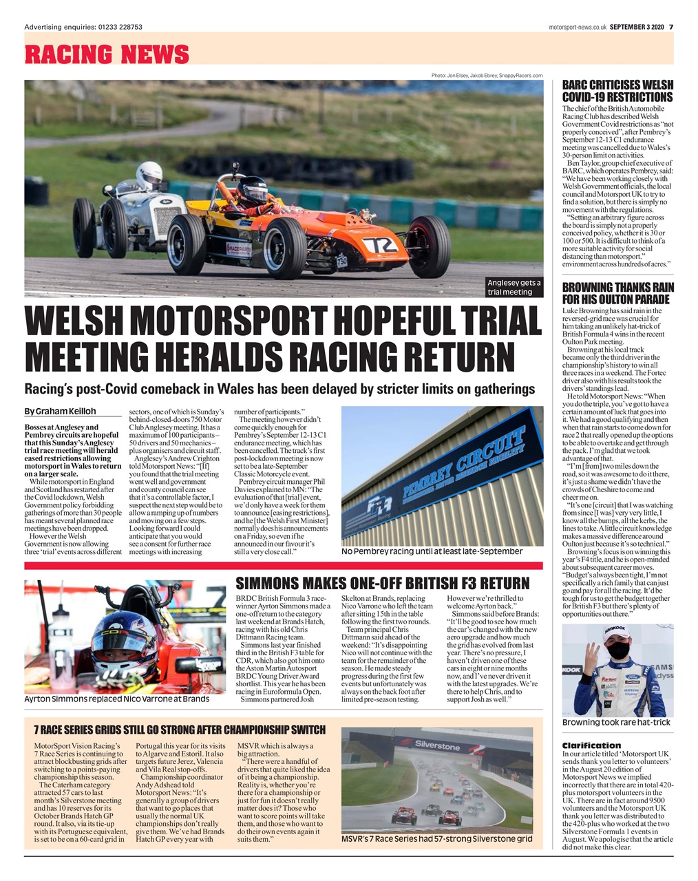 Motorsport News Preview Pages