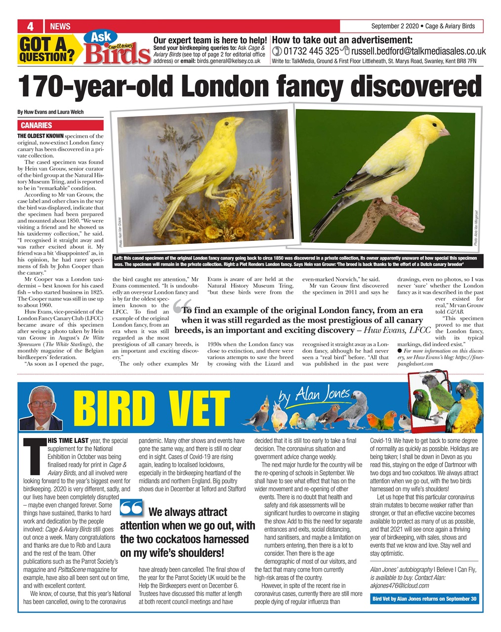 Cage & Aviary Birds Preview Pages