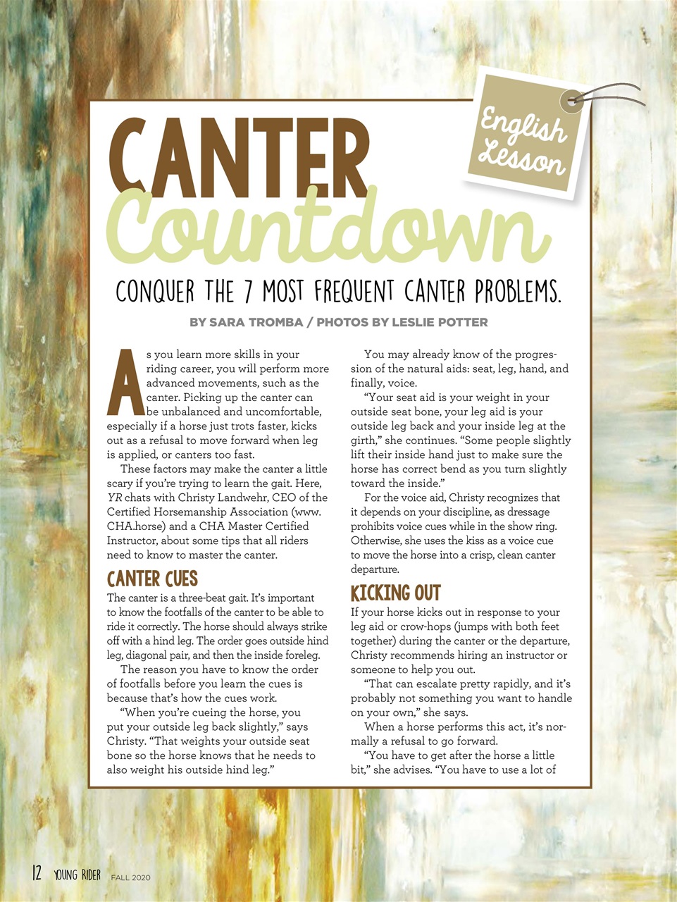 Young Rider Magazine Preview Pages