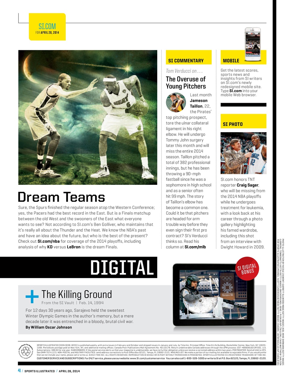 Sports Illustrated Preview Pages