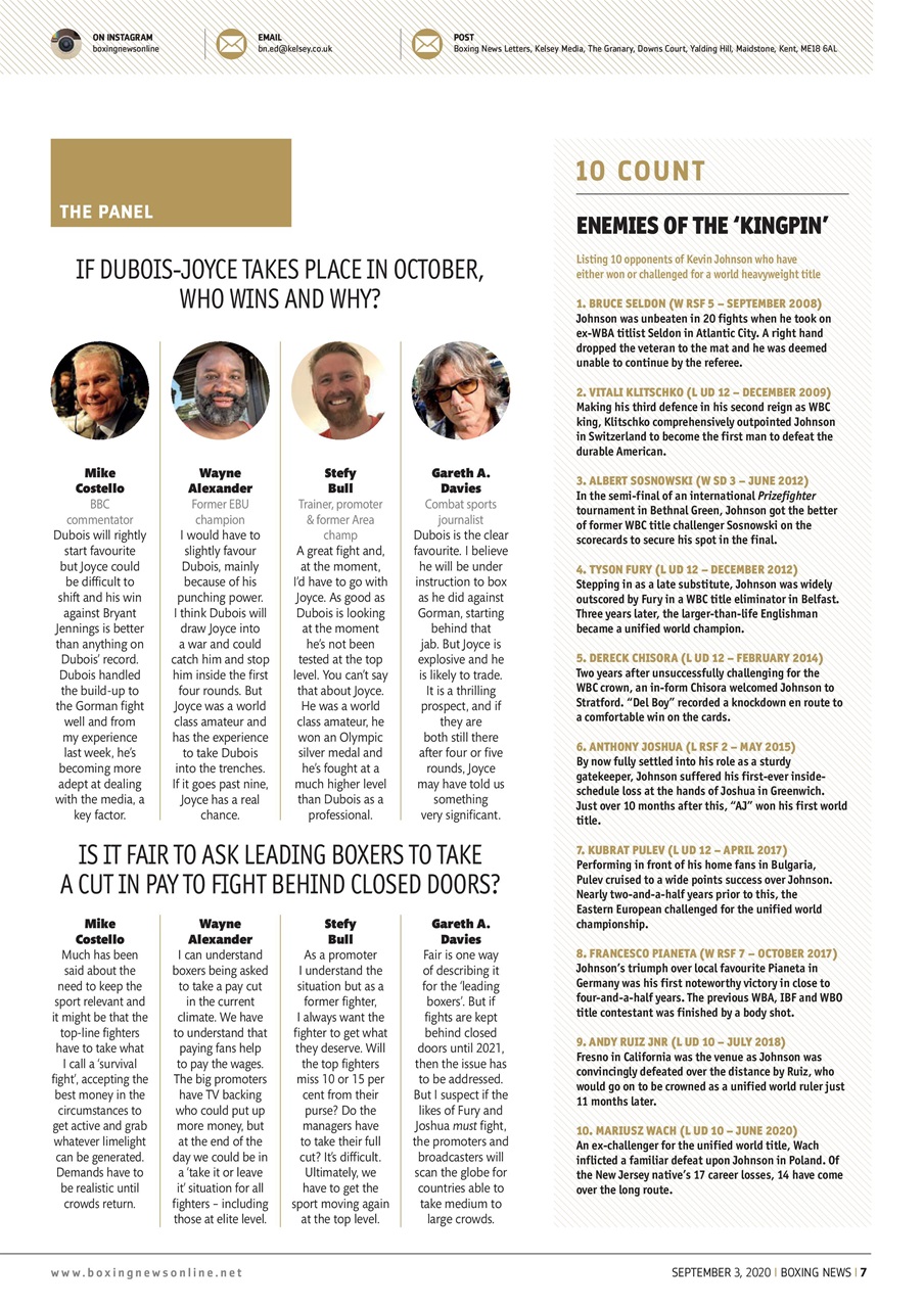 Boxing News Preview Pages